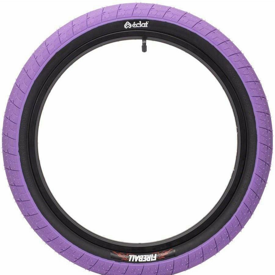 Bike Tires & Tubes * | Good Quality Eclat Fireball Bmx Tire 20 X 2.4, Clincher, Wire, Lilac/Black