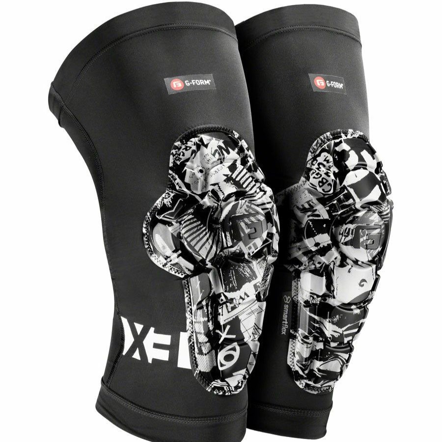 Bike Pads & Protection * | New Models G-Form Pro-X3 Mountain Bike Knee Guards Black/White