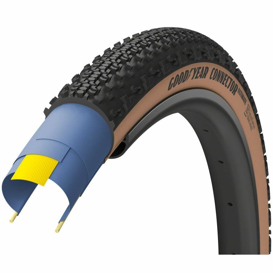 Bike Tires & Tubes * | New Products Goodyear Connector Gravel Bike Tire 650B X 50, Tubeless, Folding, Tan