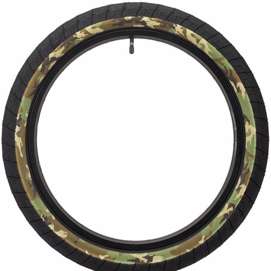 Bike Tires & Tubes * | Radiant Model Eclat Fireball Bmx Bike Tire 20 X 2.4, Clincher, Wire, Black/Camo