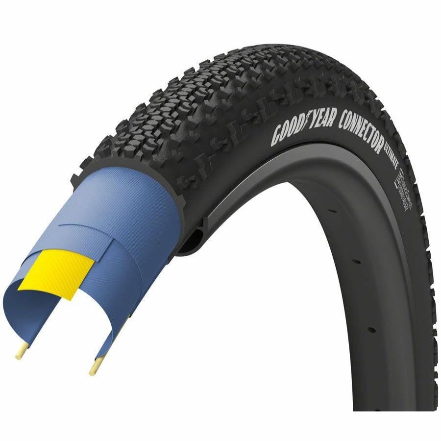 Bike Tires & Tubes * | Top Sell Goodyear Connector Gravel Bike Tire 700 X 35 , Tubeless, Folding, Black