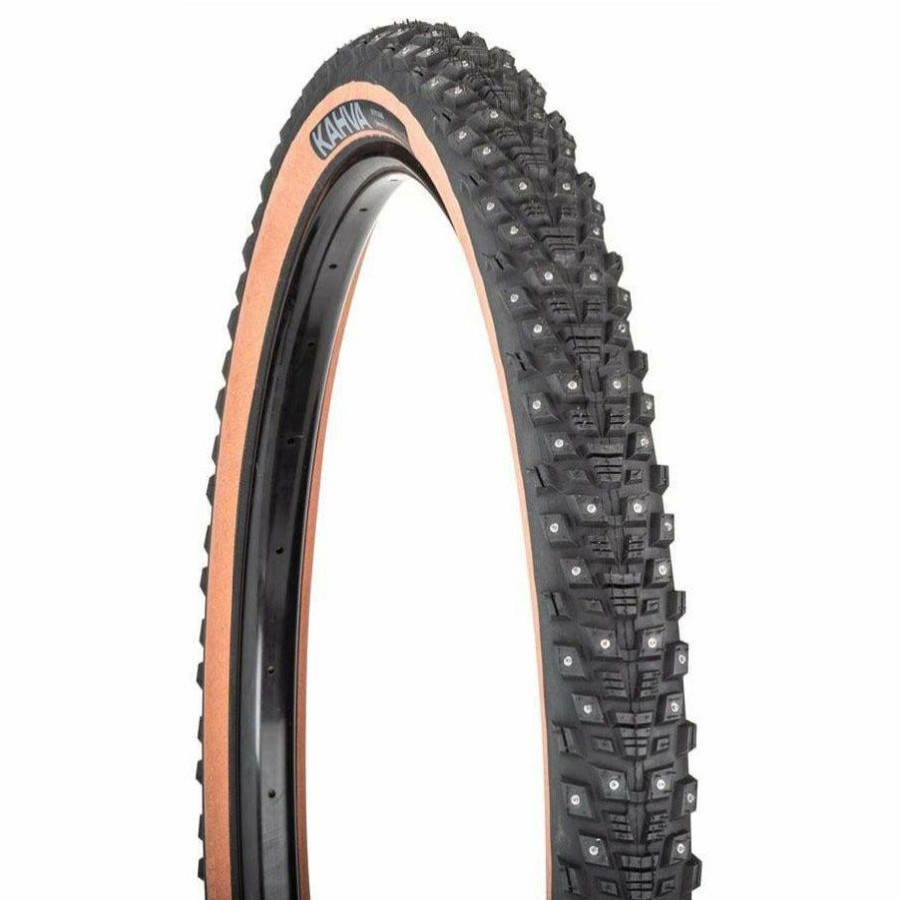 Mountain Bike Tire * | Trend Model 45Nrth Kahva Mountain Bike Tire 29 X 2.25, Tubeless, Folding, Tan, 60Tpi, 252 Concave Carbide Studs