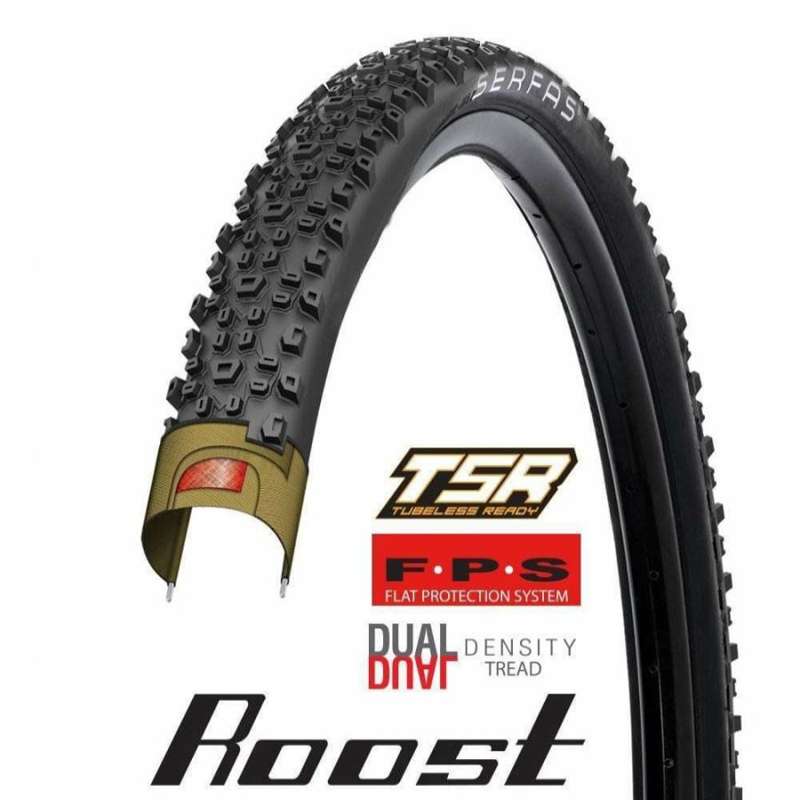 Mountain Bike Tire * | Sale Serfas Mtbr Roost, Flat Resist, Folding, Tubeless, Mountain Bike 27.5 X 2.2