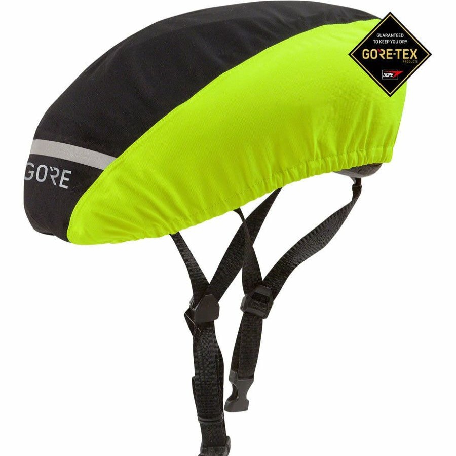 Bike Helmets * | Sale Garneau C3 Gore-Tex Helmet Cover Yellow/Black