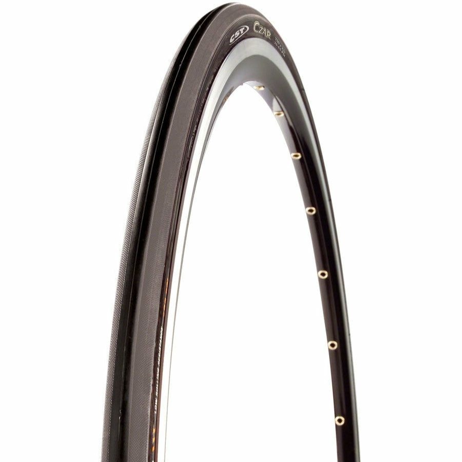 Bike Tires & Tubes * | Premium Product Cst Czar Road Bike Tire 700 X 25, Clincher, Wire, Black, Dual Compound