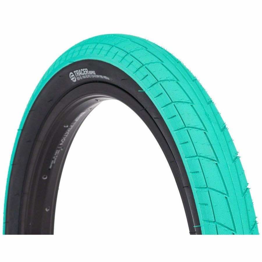 Bike Tires & Tubes * | Sale Salt Tracer Bmx Bike Tire 16 X 2.2, Clincher, Wire, Teal