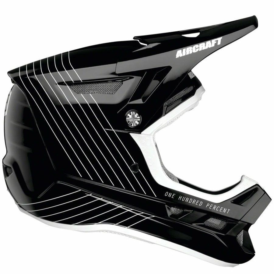 Bike Helmets * | Nice Style 100% Aircraft Composite Full Face Mountain Bike Helmet Black