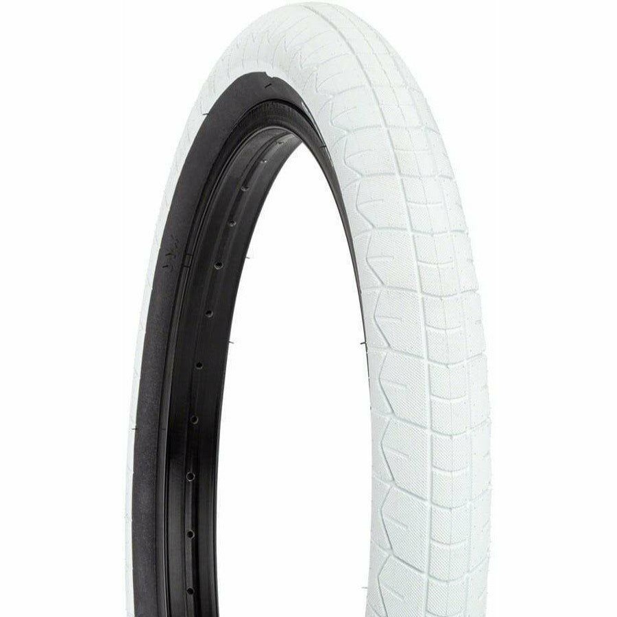 Bike Tires & Tubes * | Top Sell Sunday Current V2 Bmx Bike Tire 20 X 2.4, Clincher, Wire, White/Black