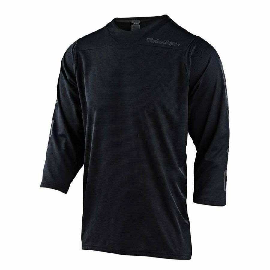 Bike Jerseys * | Sale Troy Lee Ruckus 3/4 Mountain Bike Jersey Black