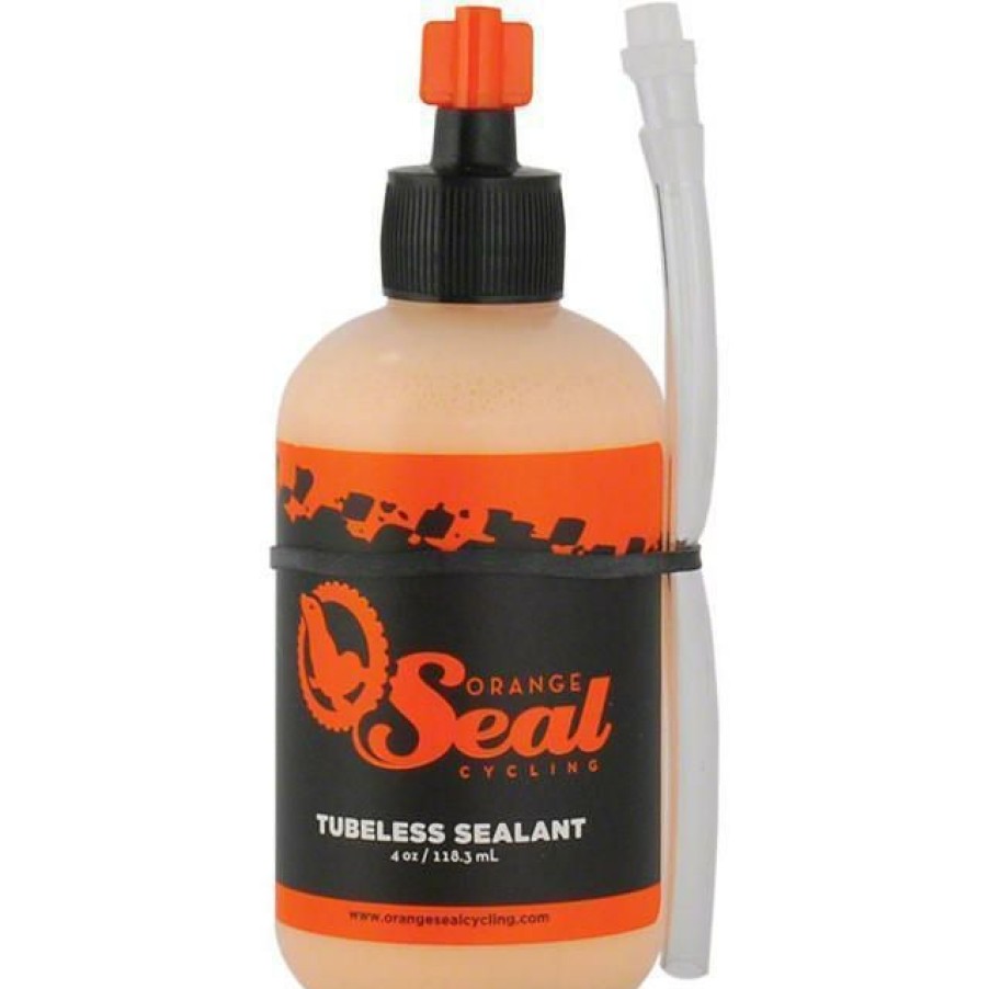 Bike Tubes & Accessories * | Hot Sale Orange Seal 4Oz Bike Tire Sealant With Twist Lock Applicator