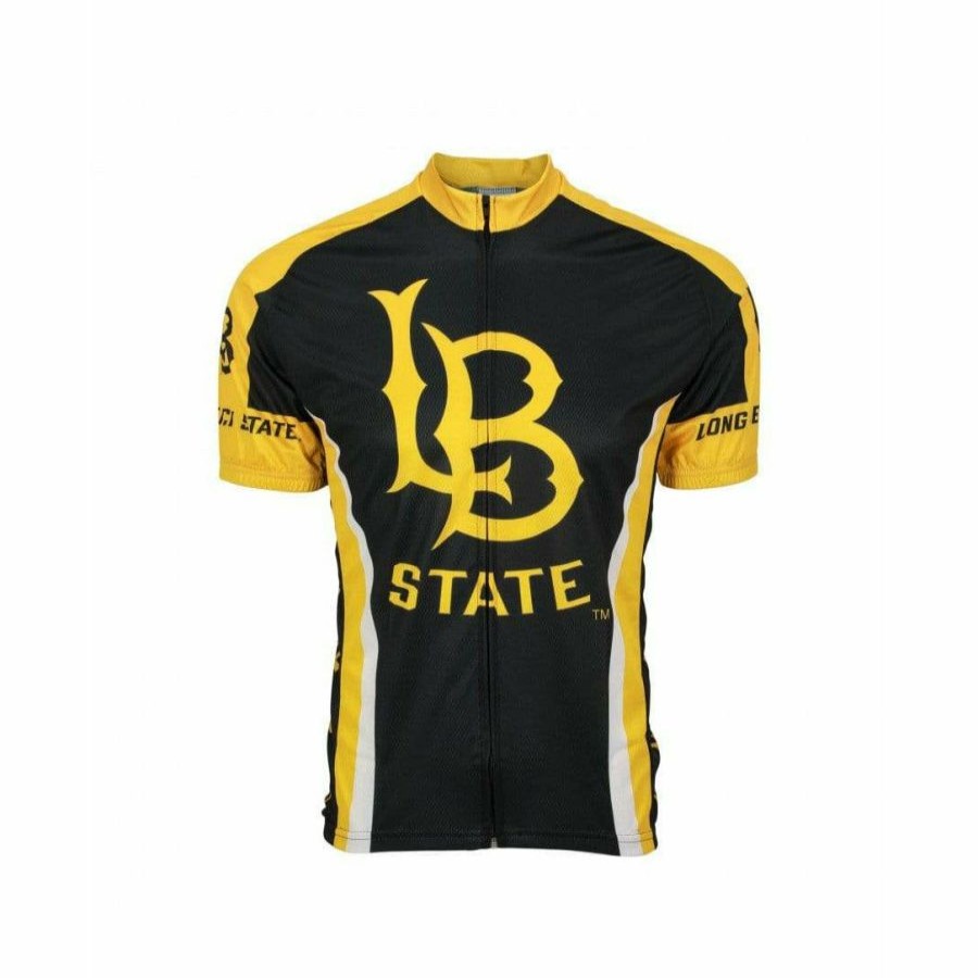 Bike Jerseys * | New Products College Apparel Men'S Cal State Long Beach Road Bike Jersey