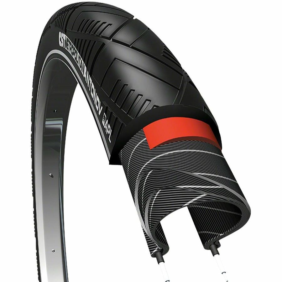 Bike Tires & Tubes * | Hot Sale Cst Metropolitan Antonov Road Bike Tire 26 X 2.4, Clincher, Wire, Black