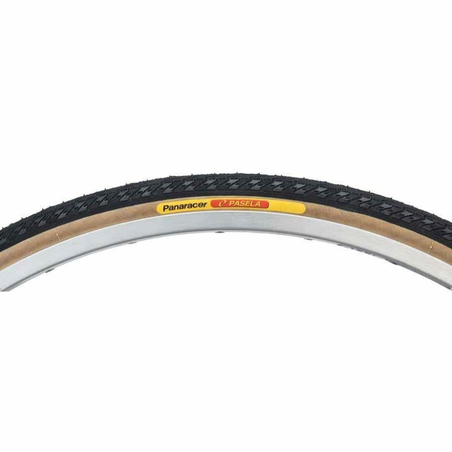 Bike Tires & Tubes * | Premium Product Panaracer Pasela 27 1-1/4 Bike Tire Black/Tan Steel