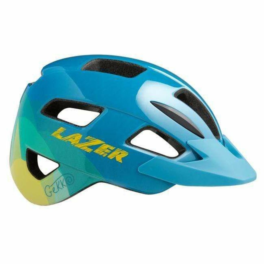 Bike Helmets * | New Models Lazer Gekko Mips Kids Bike Helmet Blue/Yellow