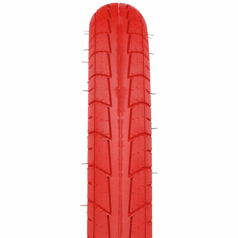 Bike Tires & Tubes * | Premium Product Salt Tracer Bmx Bike Tire 18 X 2.2, Clincher, Wire, Red