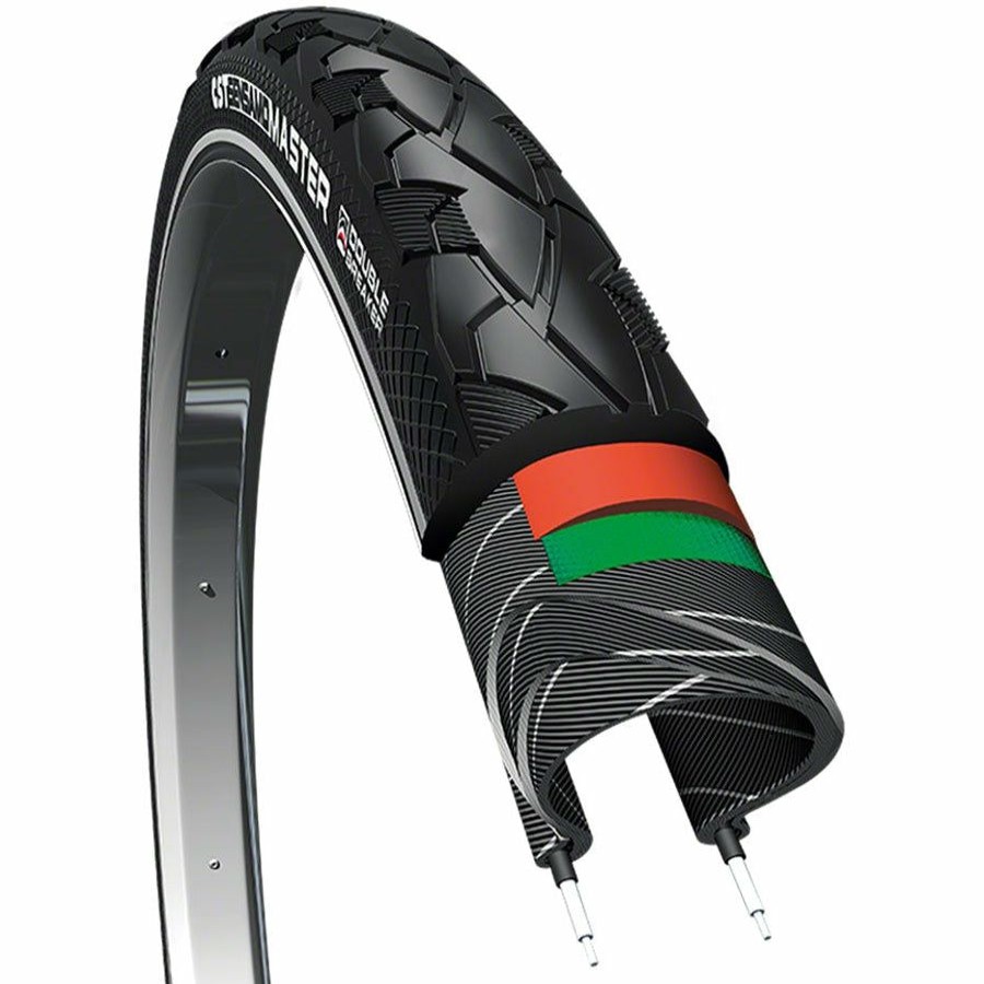 Bike Tires & Tubes * | Online Cst Sensamo Master Road Bike Tire 700 X 45, Clincher, Wire, Black, Double Breaker