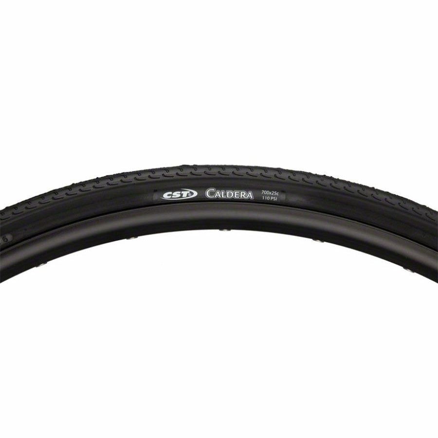 Bike Tires & Tubes * | High Quality Cst Caldera Road Bike Tire 700 X 25, Clincher, Wire, Black