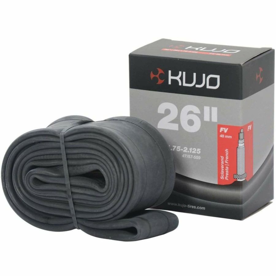 Bike Tubes & Accessories * | At Discount Prices Kujo 26 Presta Valve Bike Tube 48Mm 26 X 1.7-2.1