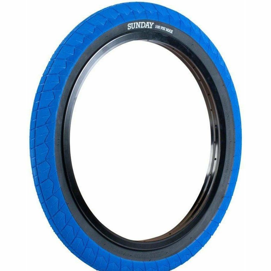 Bike Tires & Tubes * | High Quality Sunday Sunday Current V2 Tire 20 X 2.4, Clincher, Wire, Blue/Black