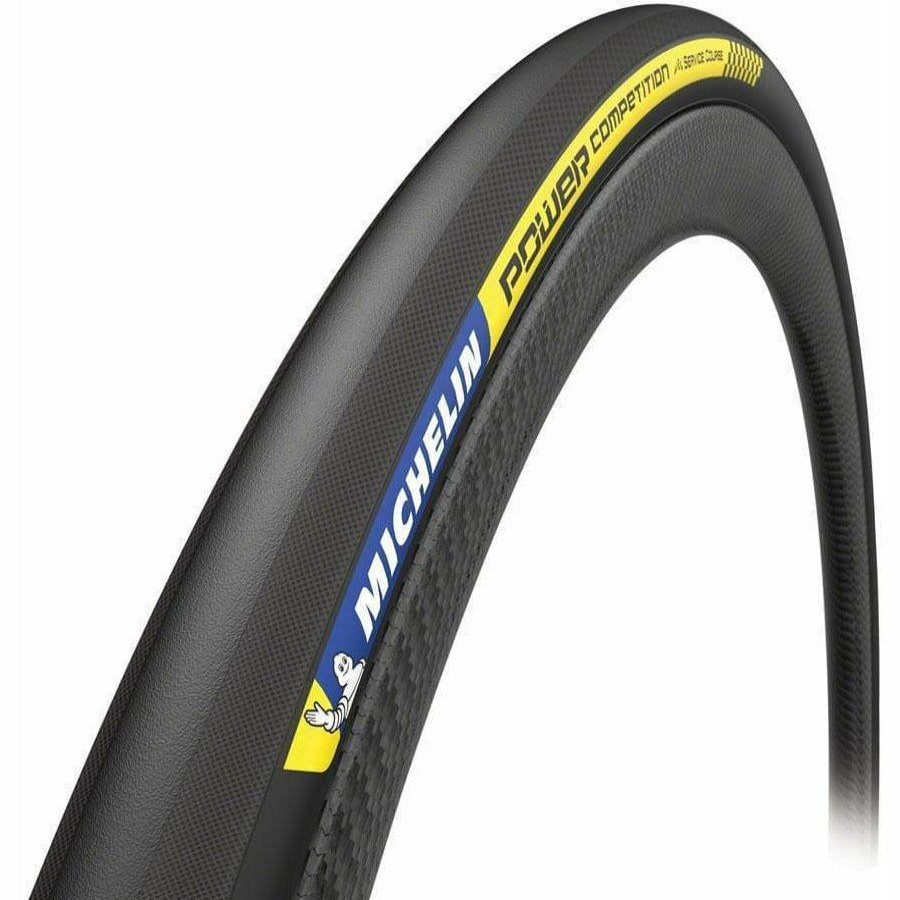 Bike Tires & Tubes * | High Quality Michelin Power Competition Tire 700C X 28, Tubular, Folding, Black