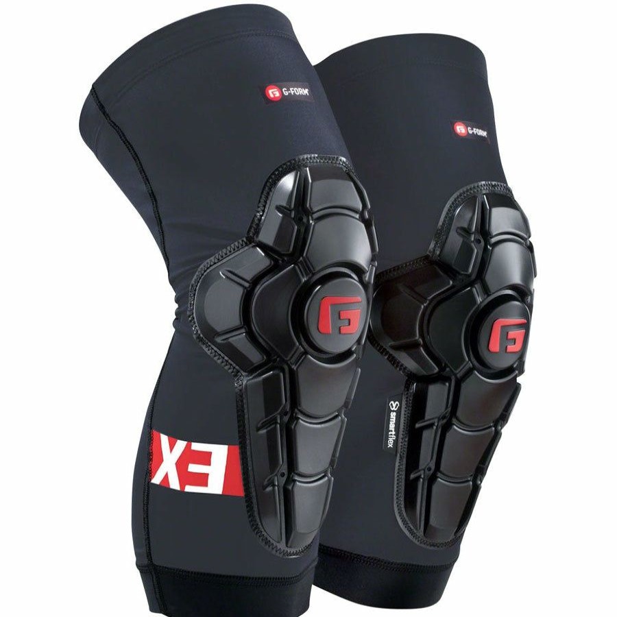 Bike Pads & Protection * | Top Sell G-Form Pro-X3 Mountain Bike Knee Guards Black/Red