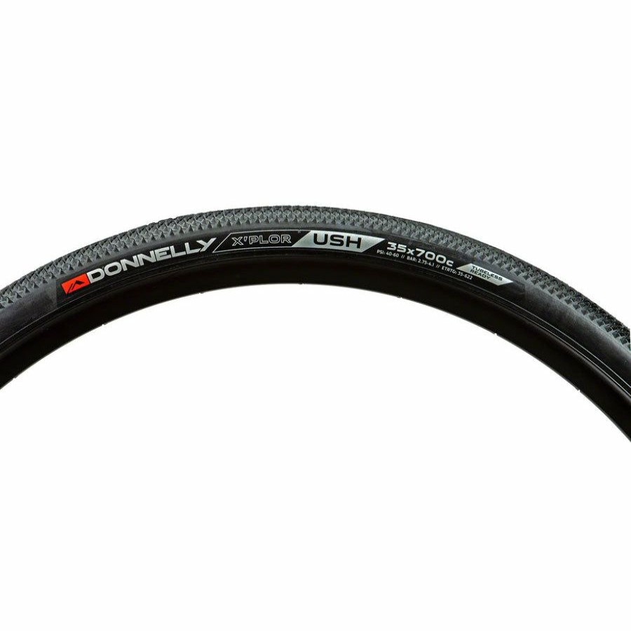 Bike Tires & Tubes * | New Models Donnelly Sports X'Plor Ush Gravel Bike Tire 700 X 35, Tubeless, Folding, Black