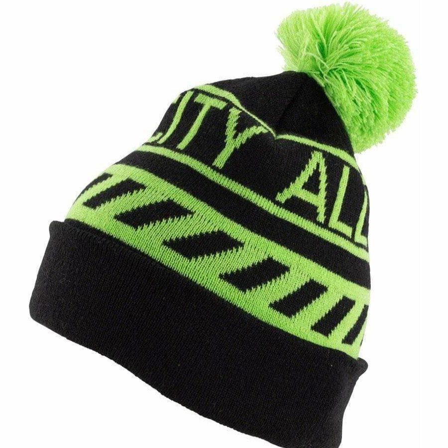 Clothing Accessories * | Top Sell All-City Sleddin' Hat: Black/Lime Green